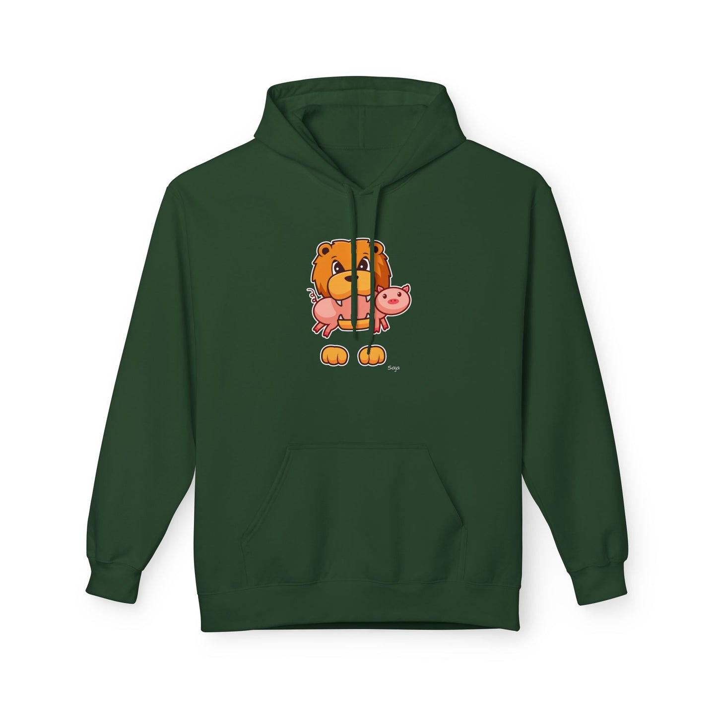 Saja & Joke Ball - Signature Color - Unisex Midweight Softstyle Fleece Hoodie [Front]