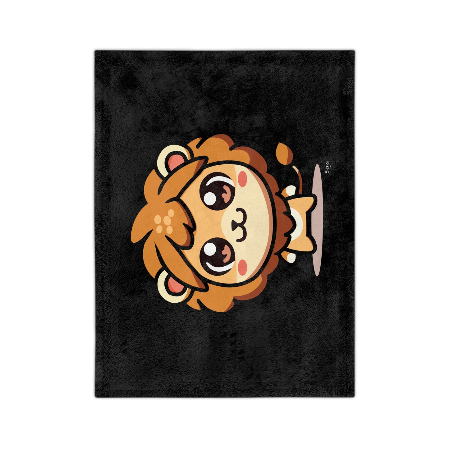 Saja - Chibi Form - Velveteen Microfiber Blanket