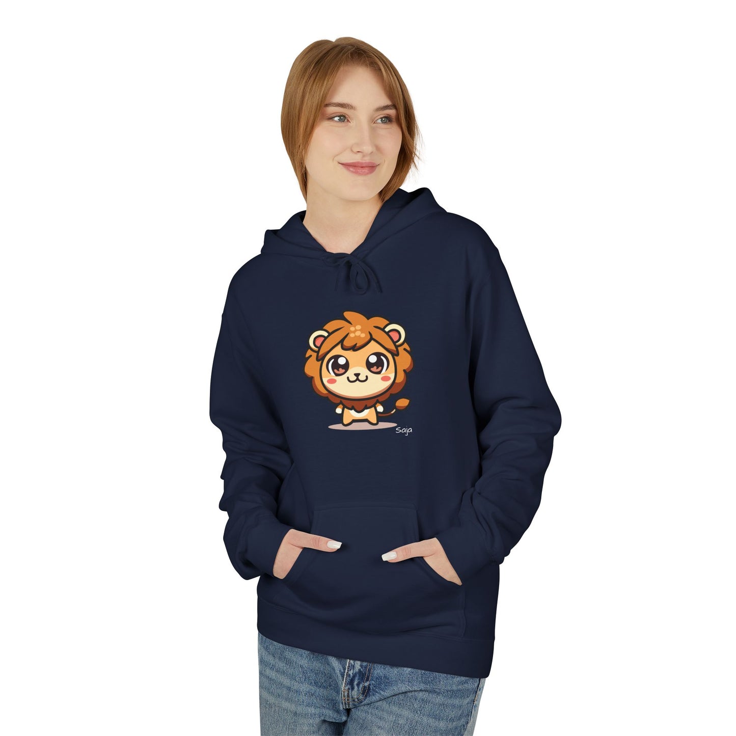 Saja - Chibi Form - Unisex Midweight Softstyle Fleece Hoodie [Front]