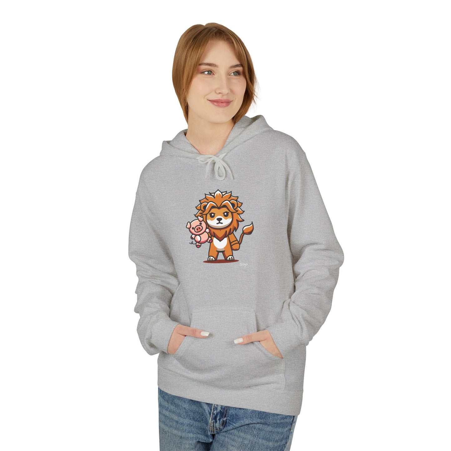 Saja & Joke Ball - Yeou Form - Unisex Midweight Softstyle Fleece Hoodie [Front]