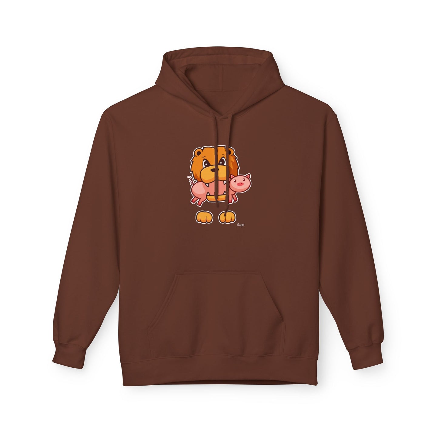 Saja & Joke Ball - Signature Color - Unisex Midweight Softstyle Fleece Hoodie [Front]
