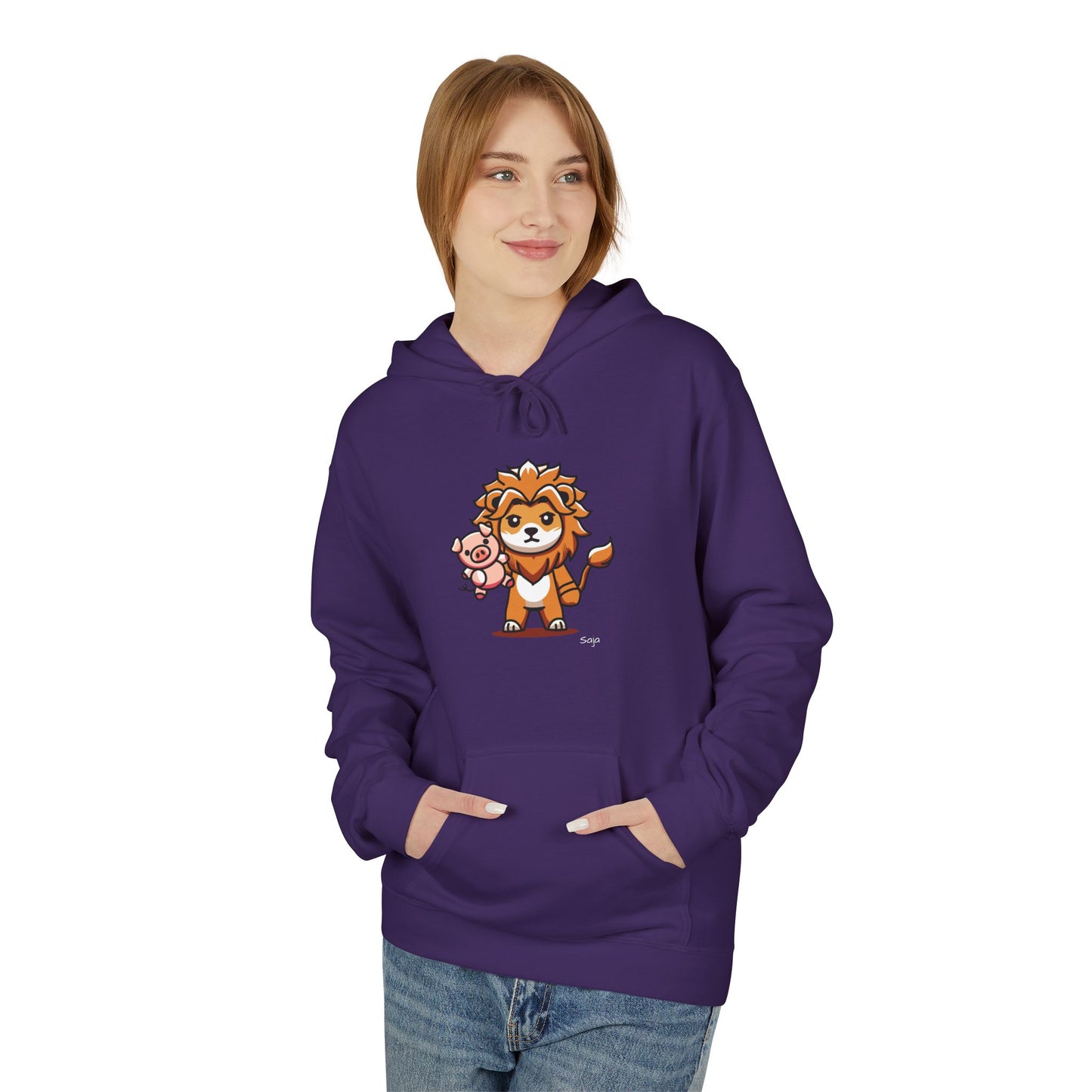 Saja & Joke Ball - Yeou Form - Unisex Midweight Softstyle Fleece Hoodie [Front]