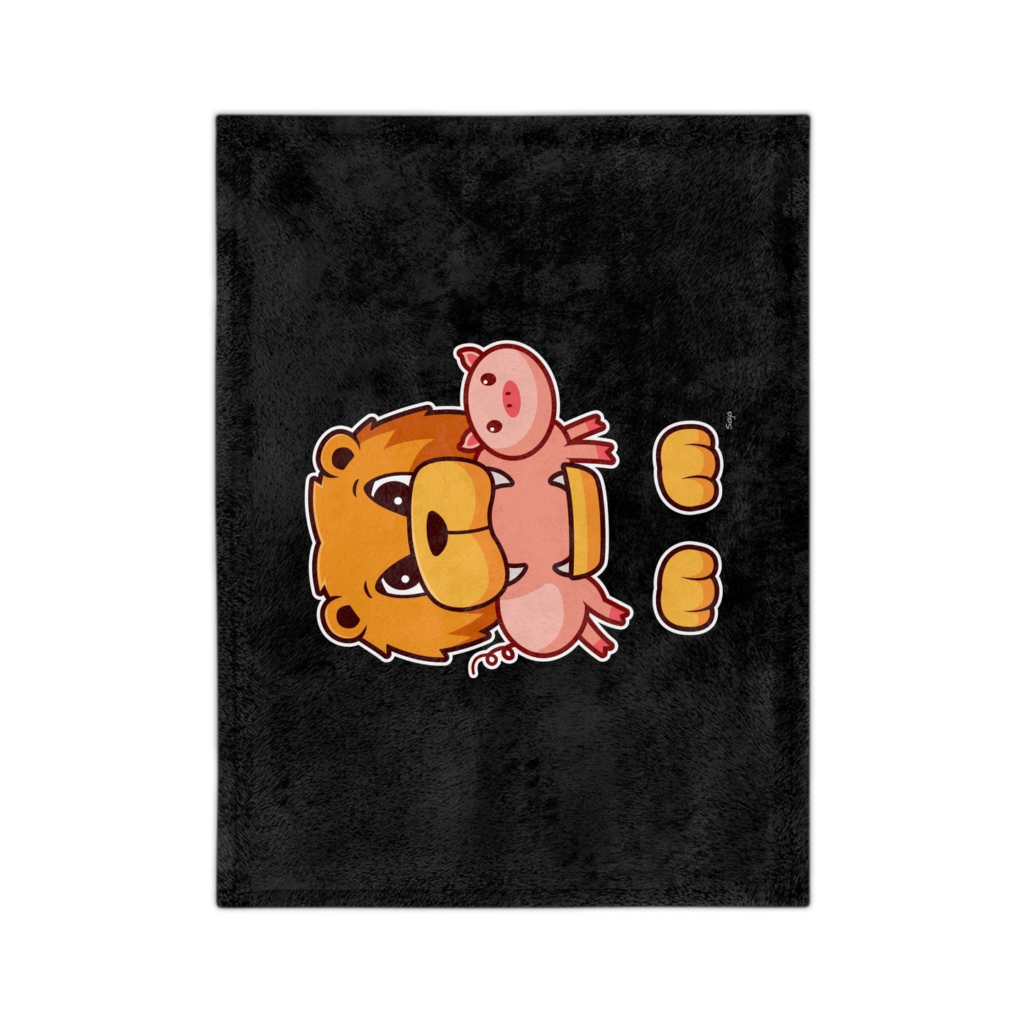 Saja & Joke Ball - Signature Color - Velveteen Microfiber Blanket
