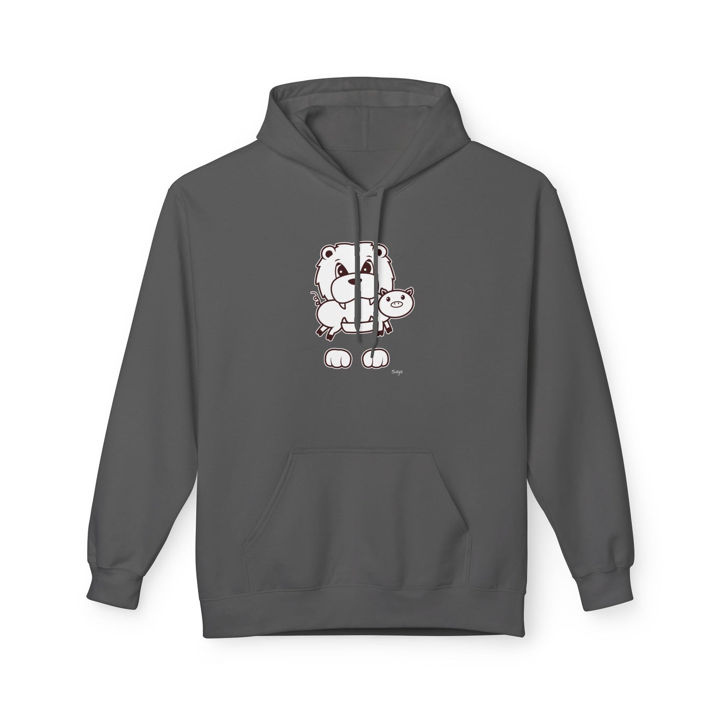 Saja & Joke Ball - B/W - Unisex Midweight Softstyle Fleece Hoodie [Front]