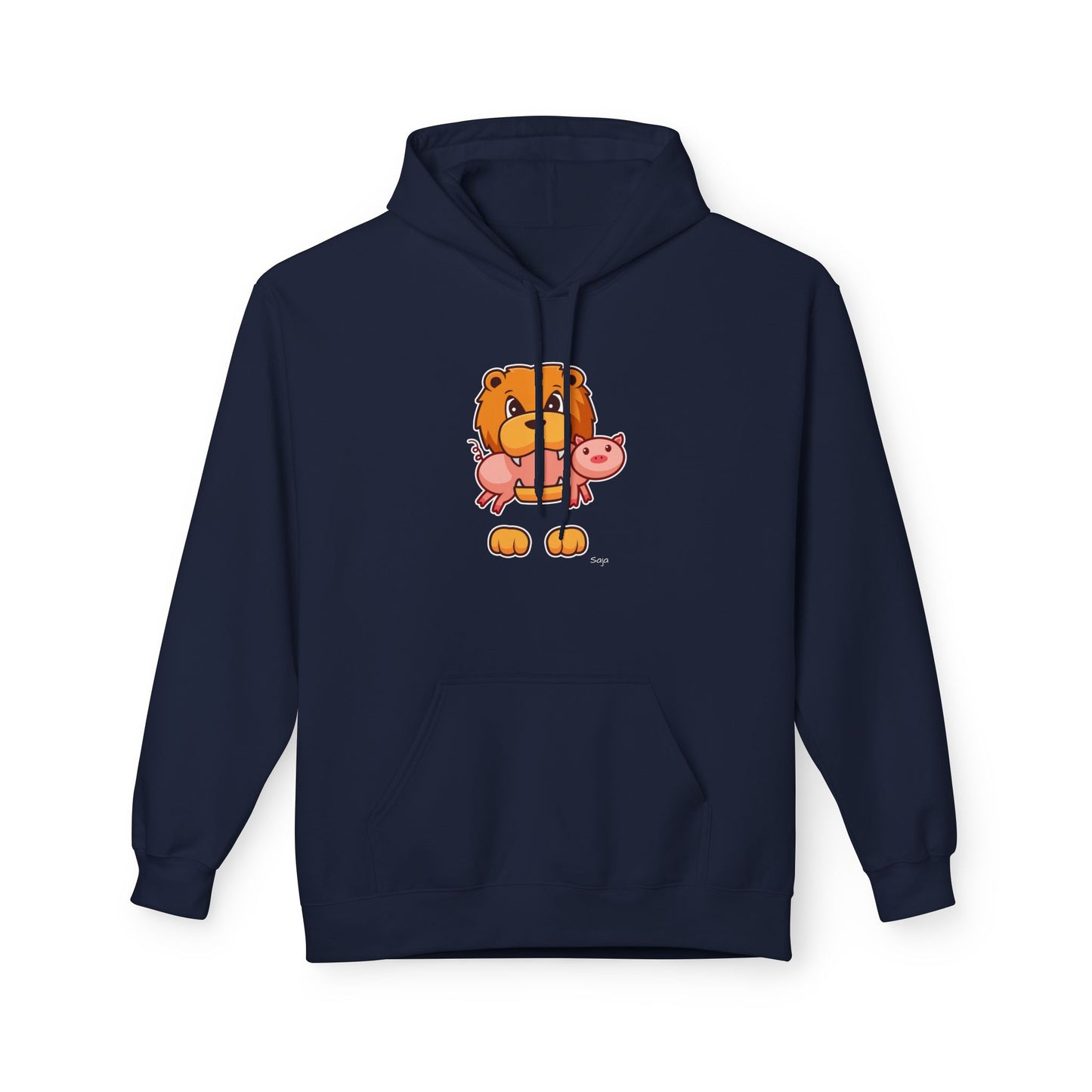 Saja & Joke Ball - Signature Color - Unisex Midweight Softstyle Fleece Hoodie [Front]