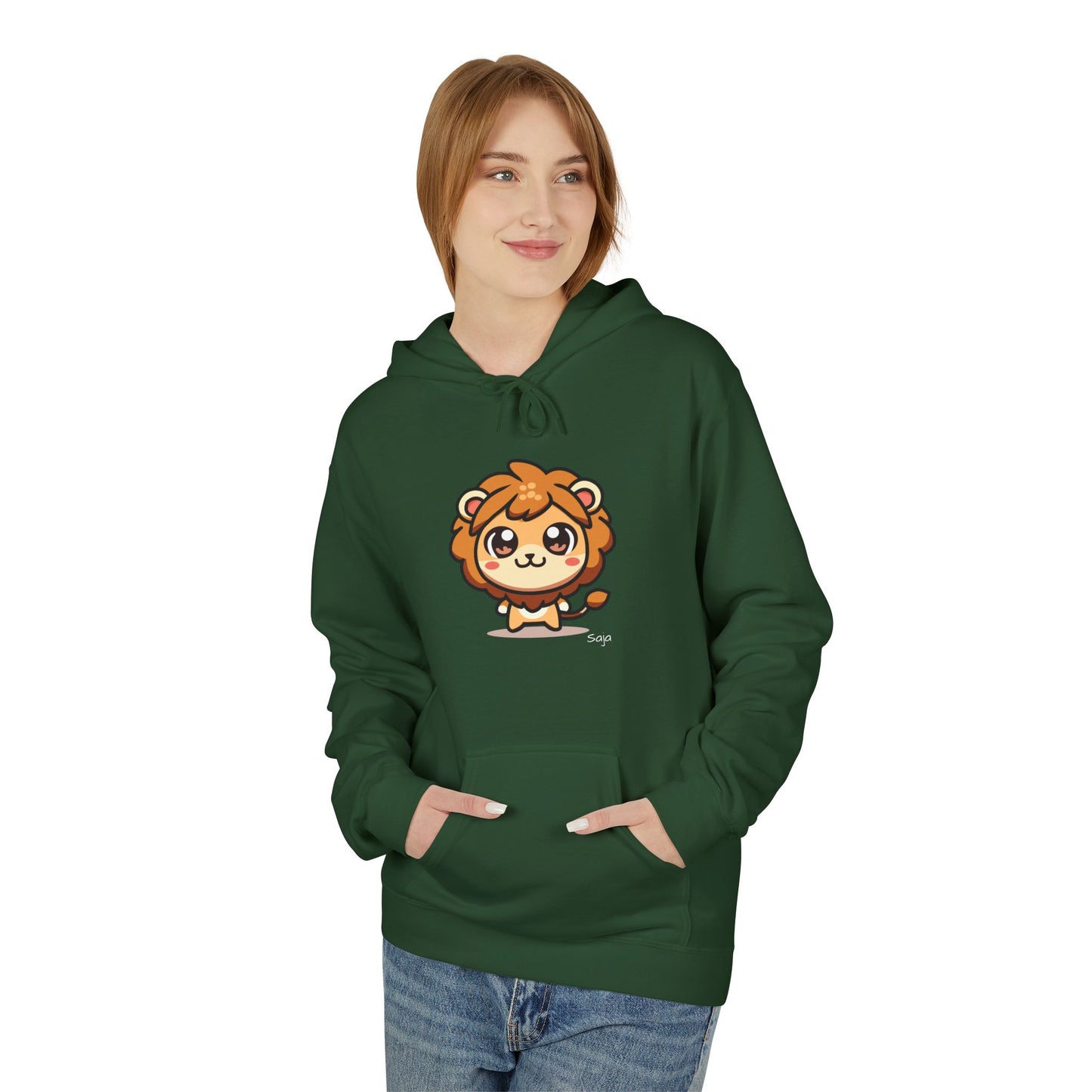 Saja - Chibi Form - Unisex Midweight Softstyle Fleece Hoodie [Front]