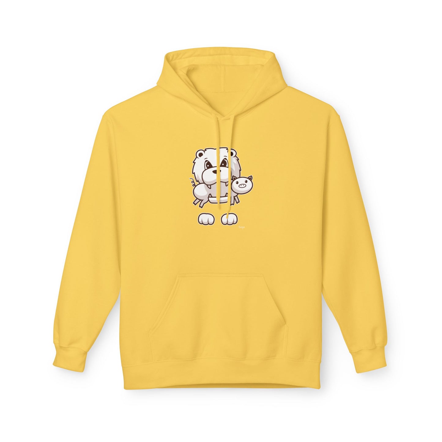 Saja & Joke Ball - B/W/S - Unisex Midweight Softstyle Fleece Hoodie [Front]