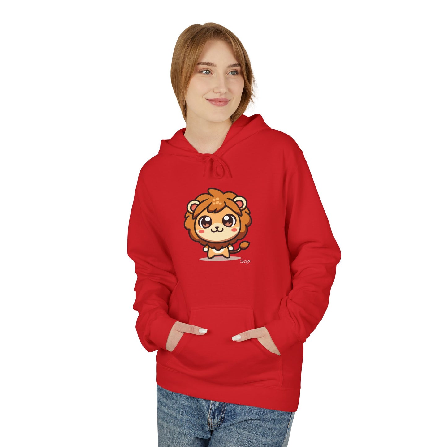 Saja - Chibi Form - Unisex Midweight Softstyle Fleece Hoodie [Front]