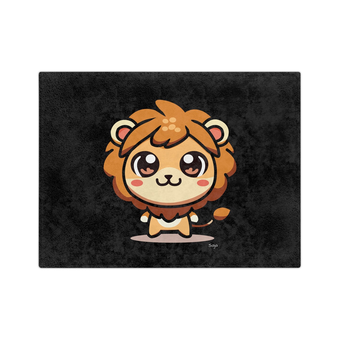 Saja - Chibi Form - Velveteen Microfiber Blanket