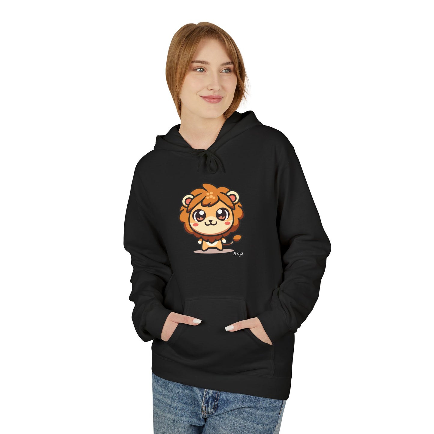 Saja - Chibi Form - Unisex Midweight Softstyle Fleece Hoodie [Front]