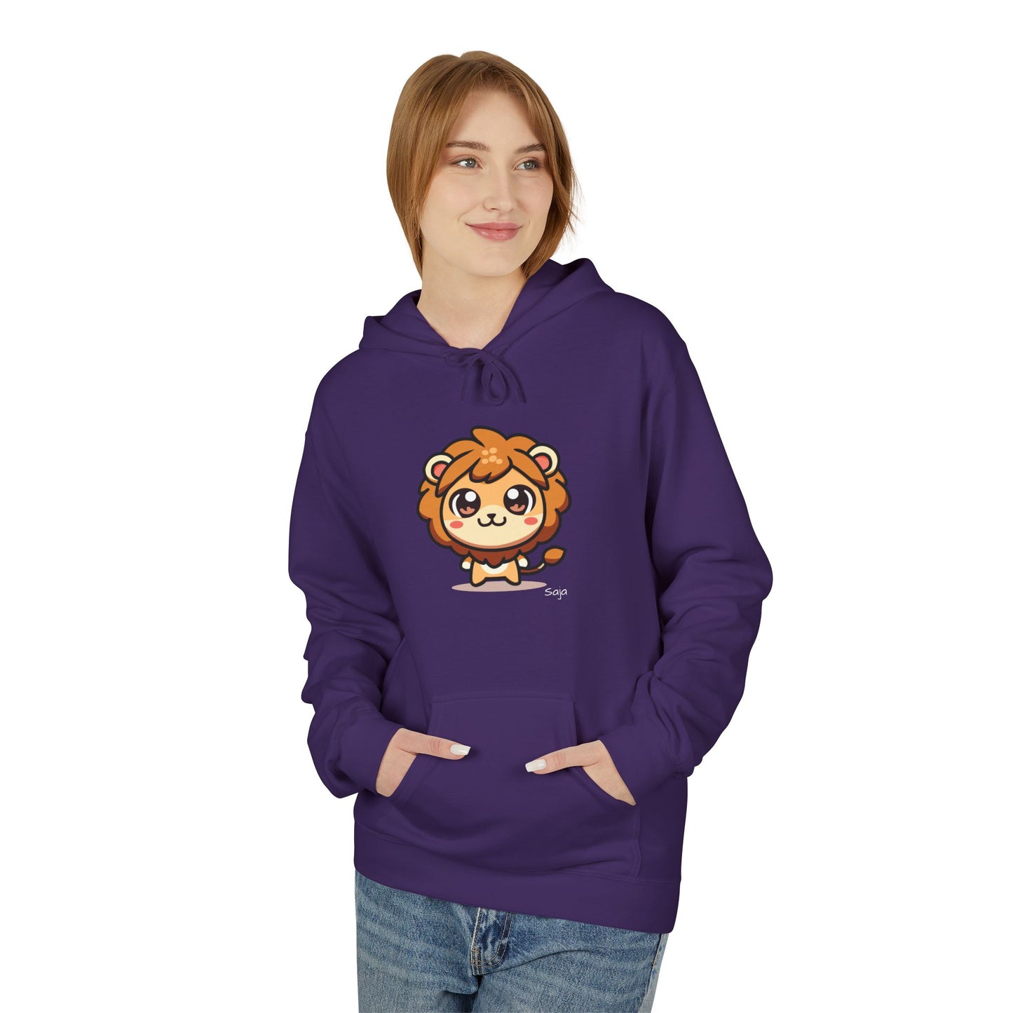 Saja - Chibi Form - Unisex Midweight Softstyle Fleece Hoodie [Front]