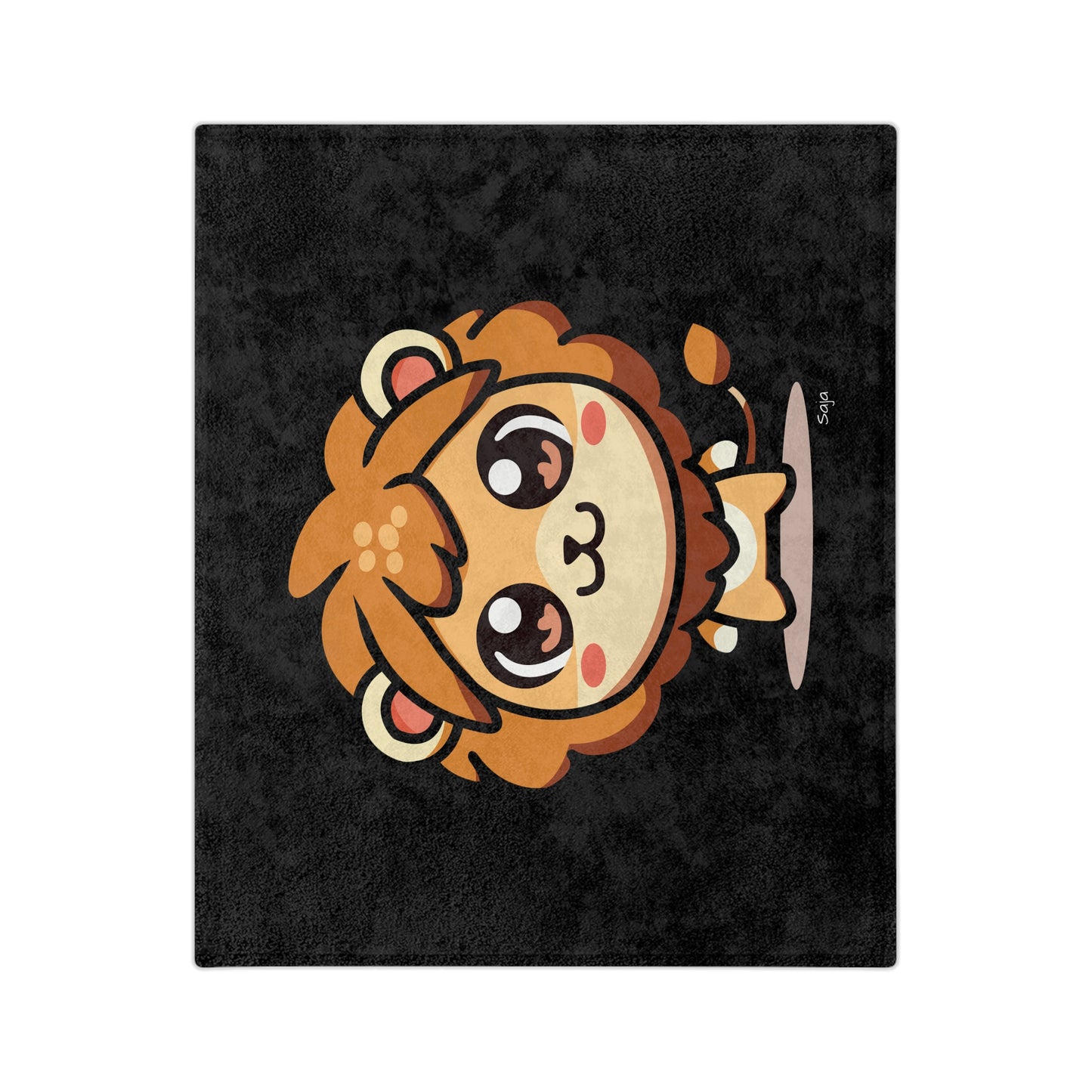 Saja - Chibi Form - Velveteen Microfiber Blanket