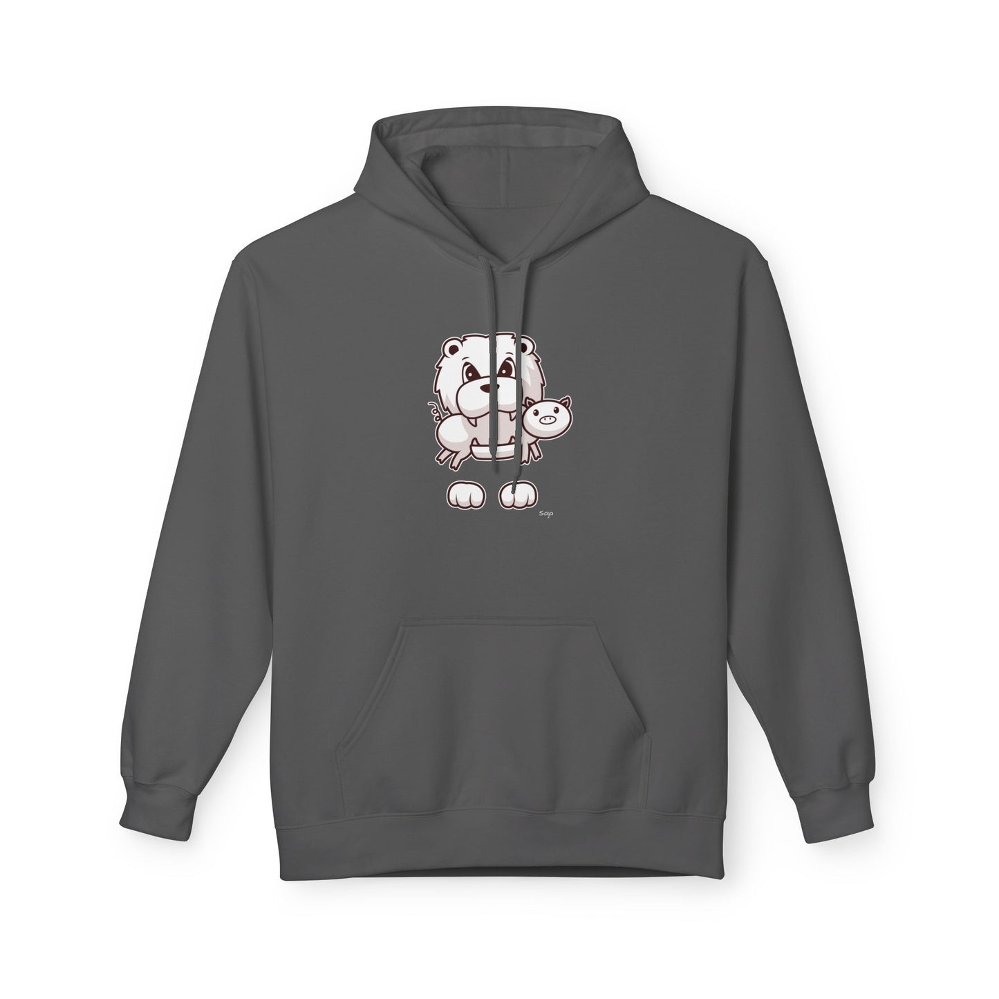 Saja & Joke Ball - B/W/S - Unisex Midweight Softstyle Fleece Hoodie [Front]