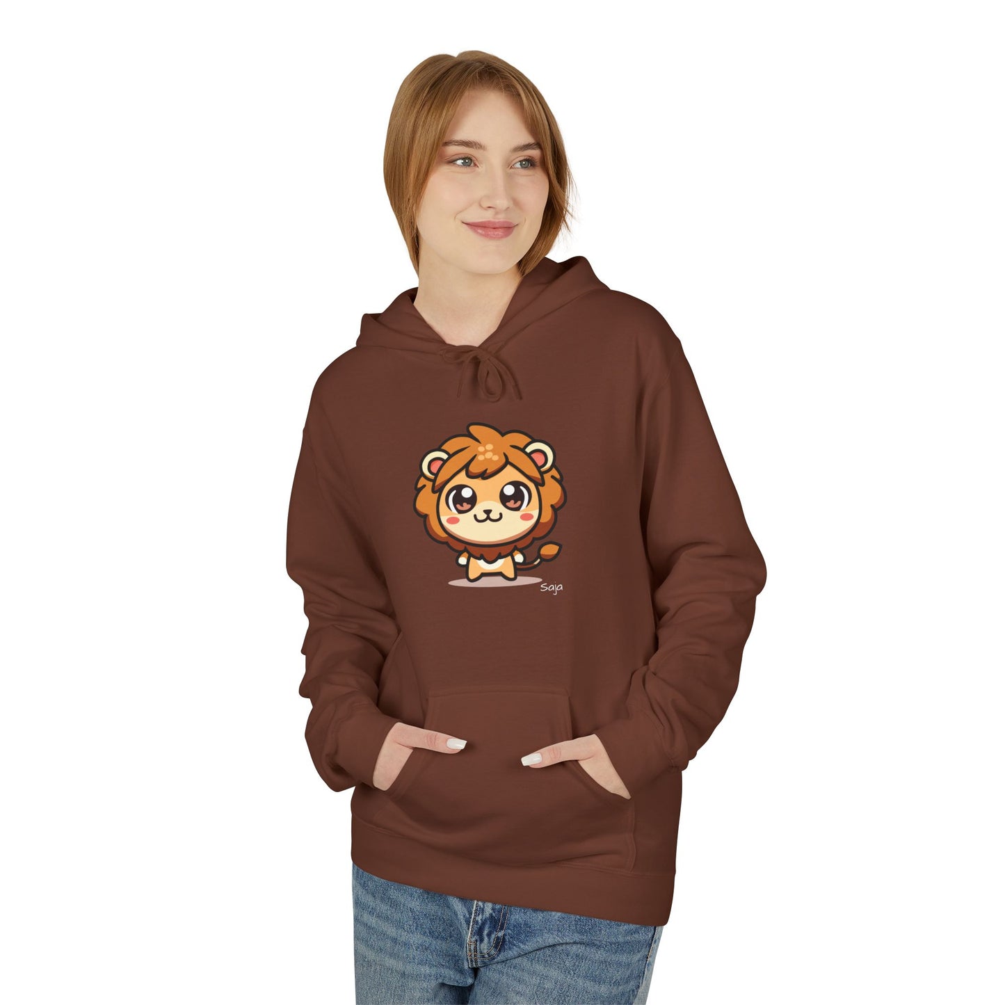 Saja - Chibi Form - Unisex Midweight Softstyle Fleece Hoodie [Front]