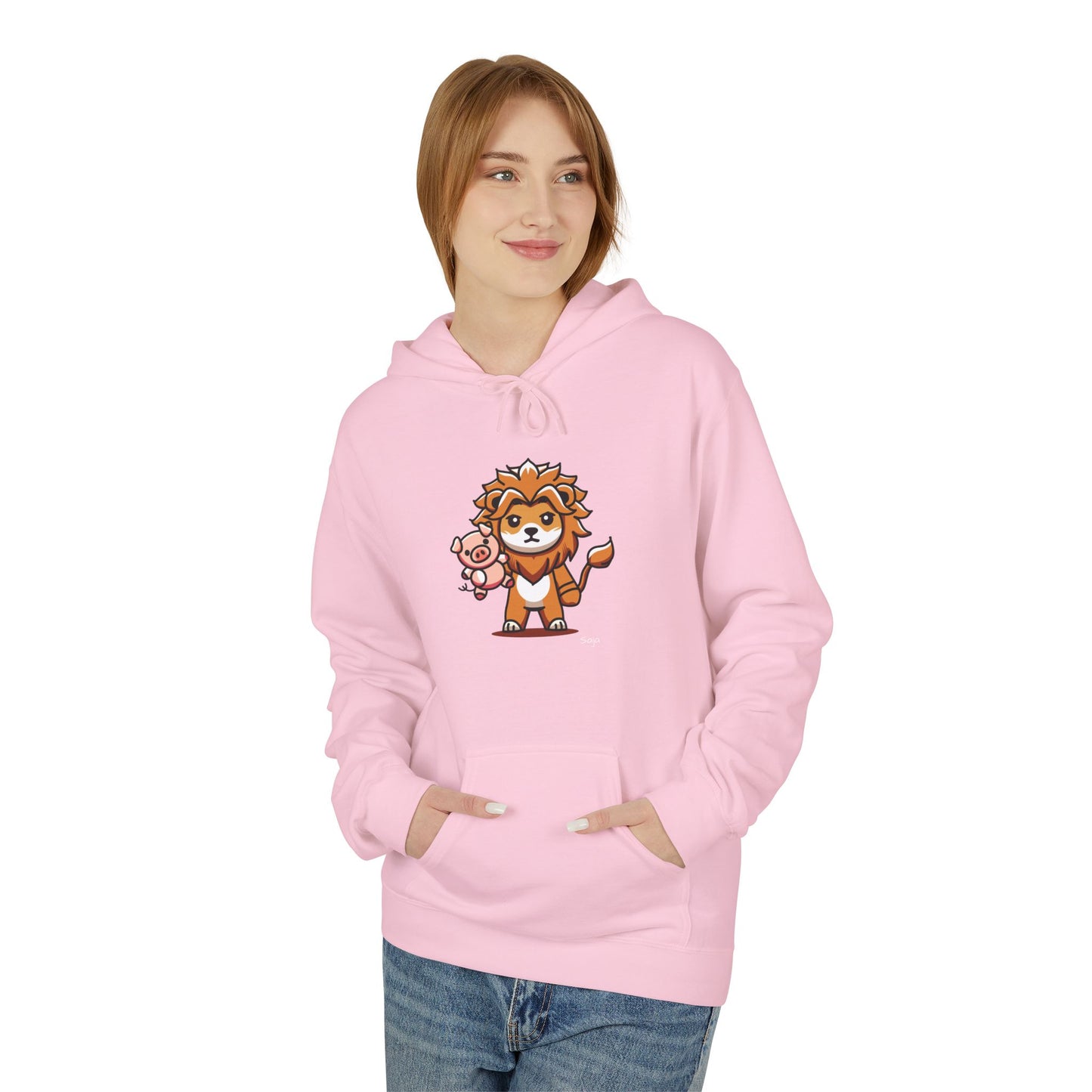 Saja & Joke Ball - Yeou Form - Unisex Midweight Softstyle Fleece Hoodie [Front]