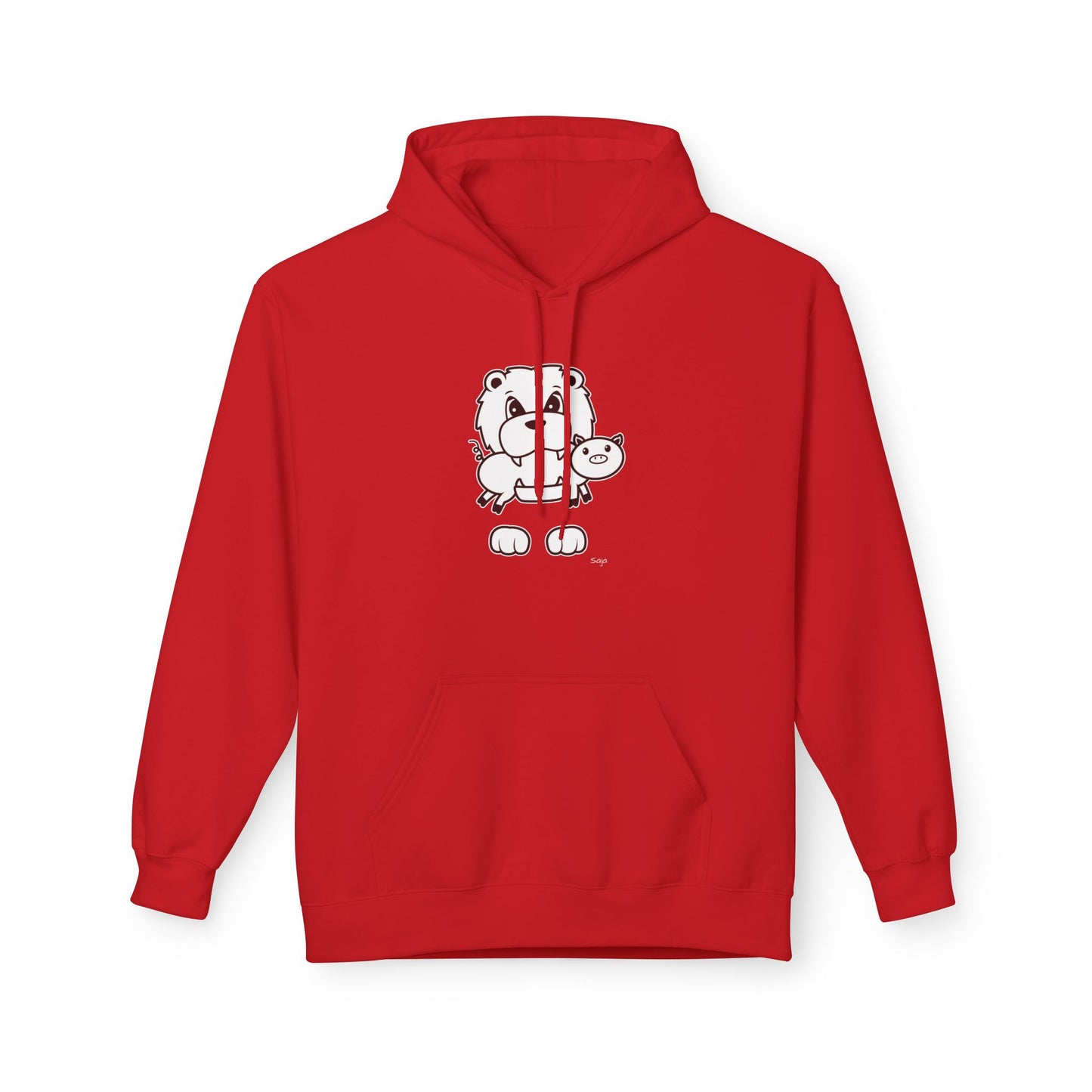 Saja & Joke Ball - B/W - Unisex Midweight Softstyle Fleece Hoodie [Front]
