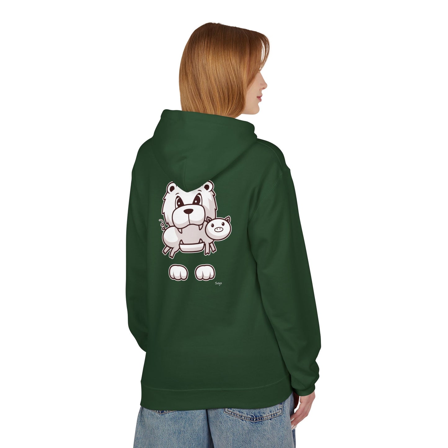 Saja & Joke Ball - B/W/S - Unisex Midweight Softstyle Fleece Hoodie