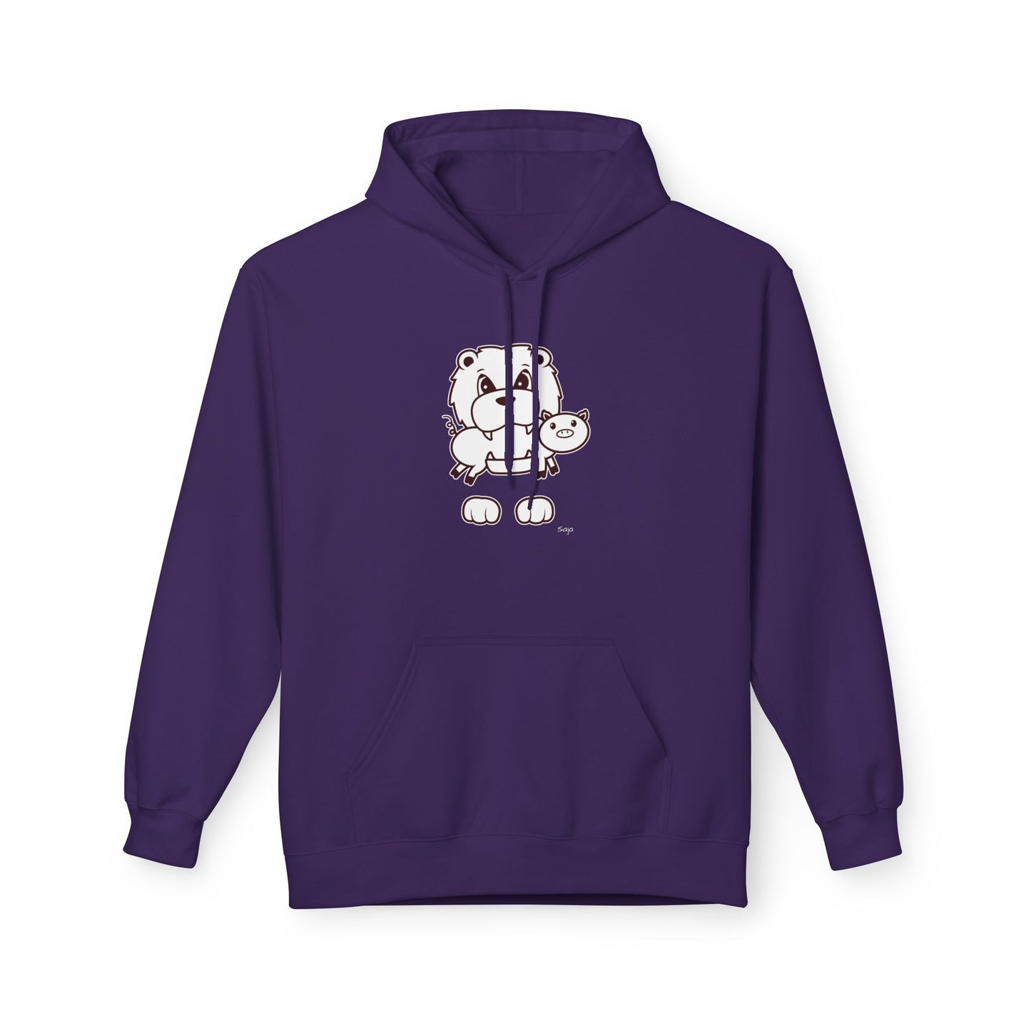 Saja & Joke Ball - B/W - Unisex Midweight Softstyle Fleece Hoodie [Front]