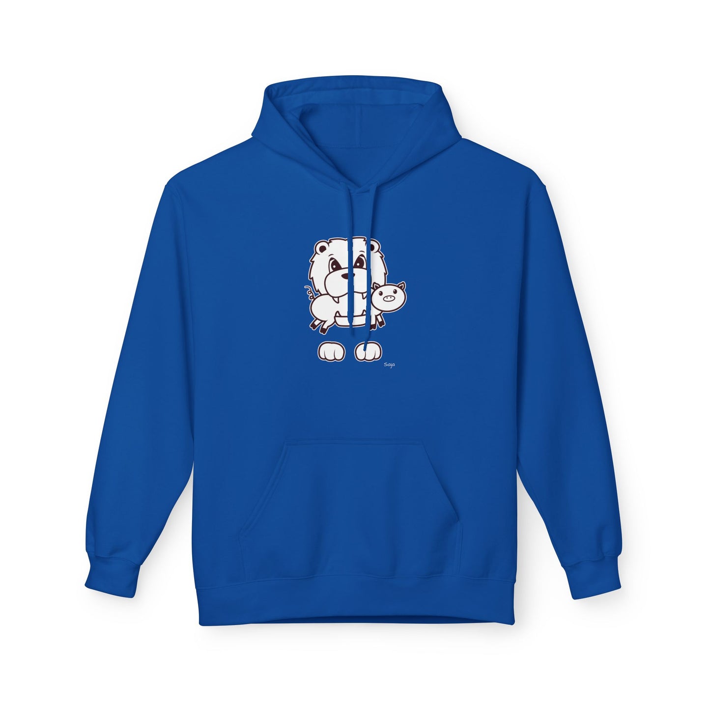 Saja & Joke Ball - B/W - Unisex Midweight Softstyle Fleece Hoodie [Front]