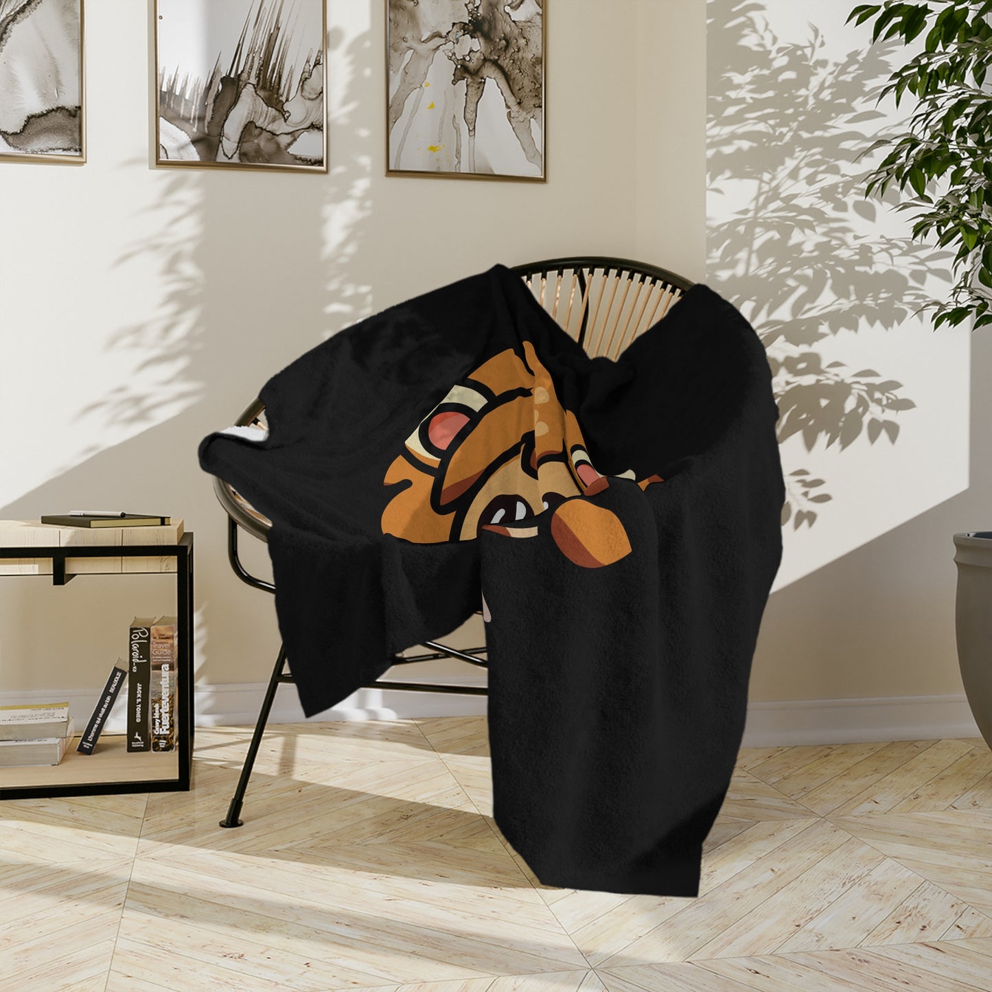 Saja - Chibi Form - Velveteen Microfiber Blanket