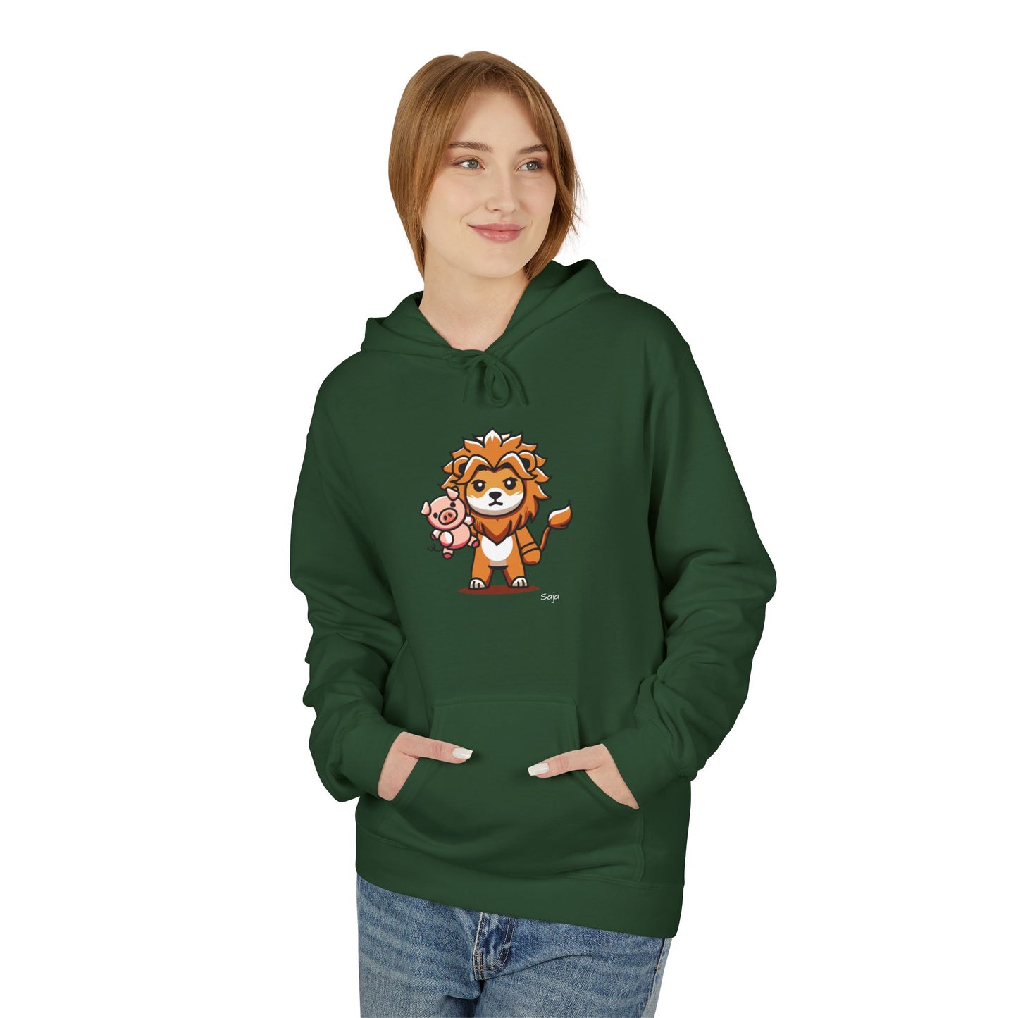 Saja & Joke Ball - Yeou Form - Unisex Midweight Softstyle Fleece Hoodie [Front]