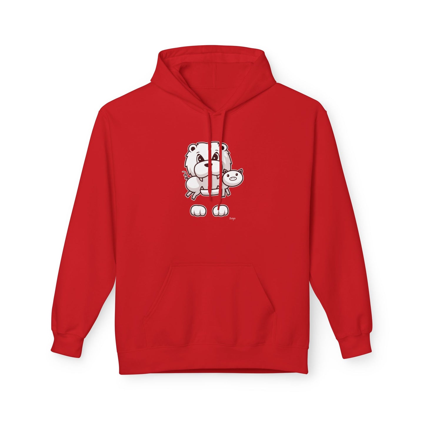 Saja & Joke Ball - B/W/S - Unisex Midweight Softstyle Fleece Hoodie [Front]