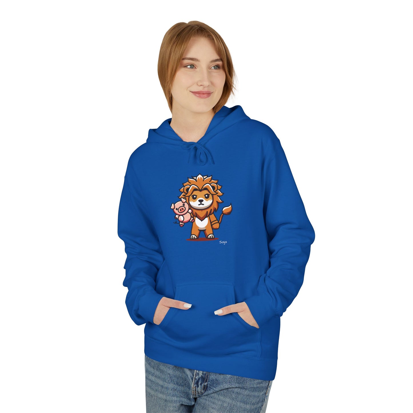 Saja & Joke Ball - Yeou Form - Unisex Midweight Softstyle Fleece Hoodie [Front]