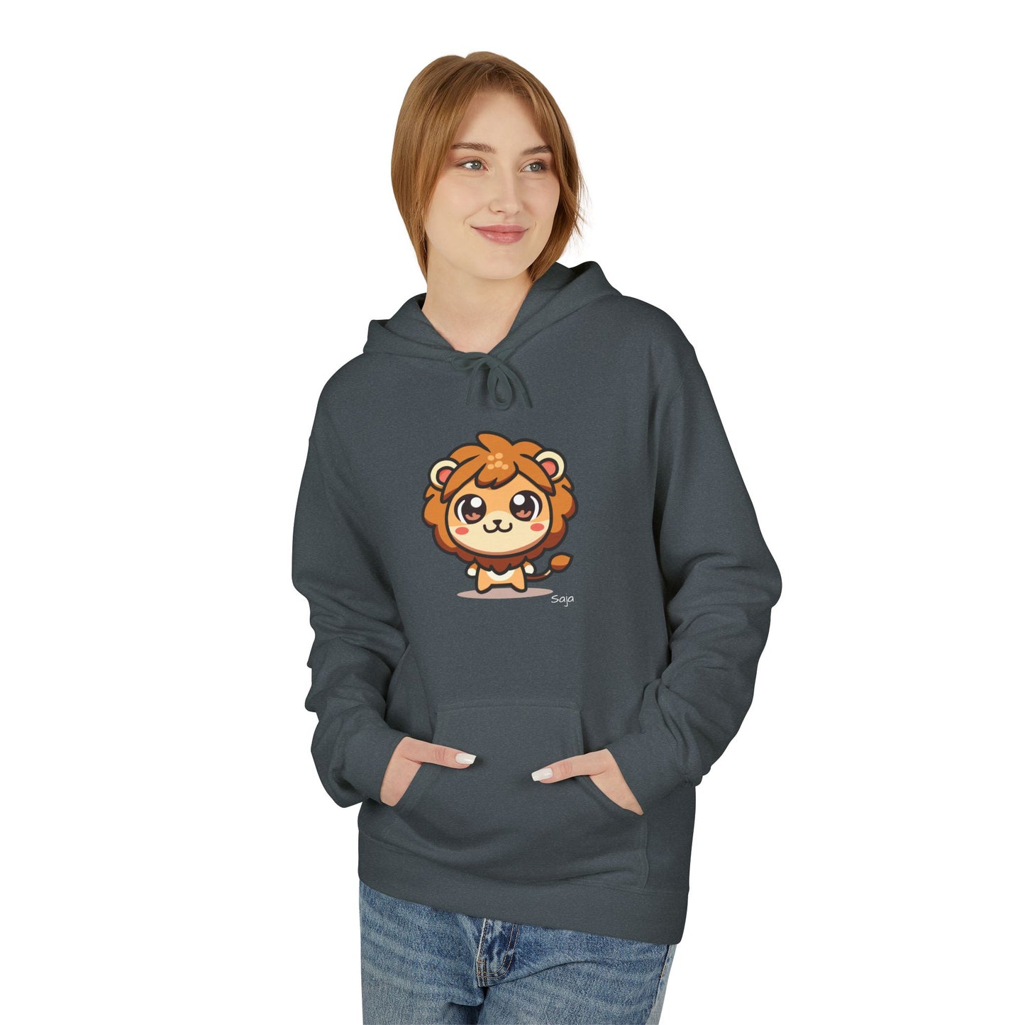 Saja - Chibi Form - Unisex Midweight Softstyle Fleece Hoodie [Front]