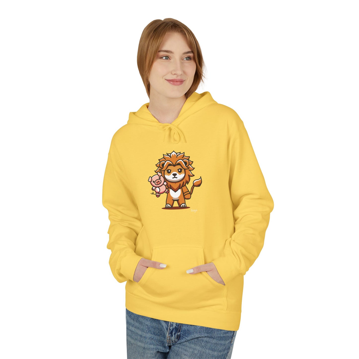 Saja & Joke Ball - Yeou Form - Unisex Midweight Softstyle Fleece Hoodie [Front]