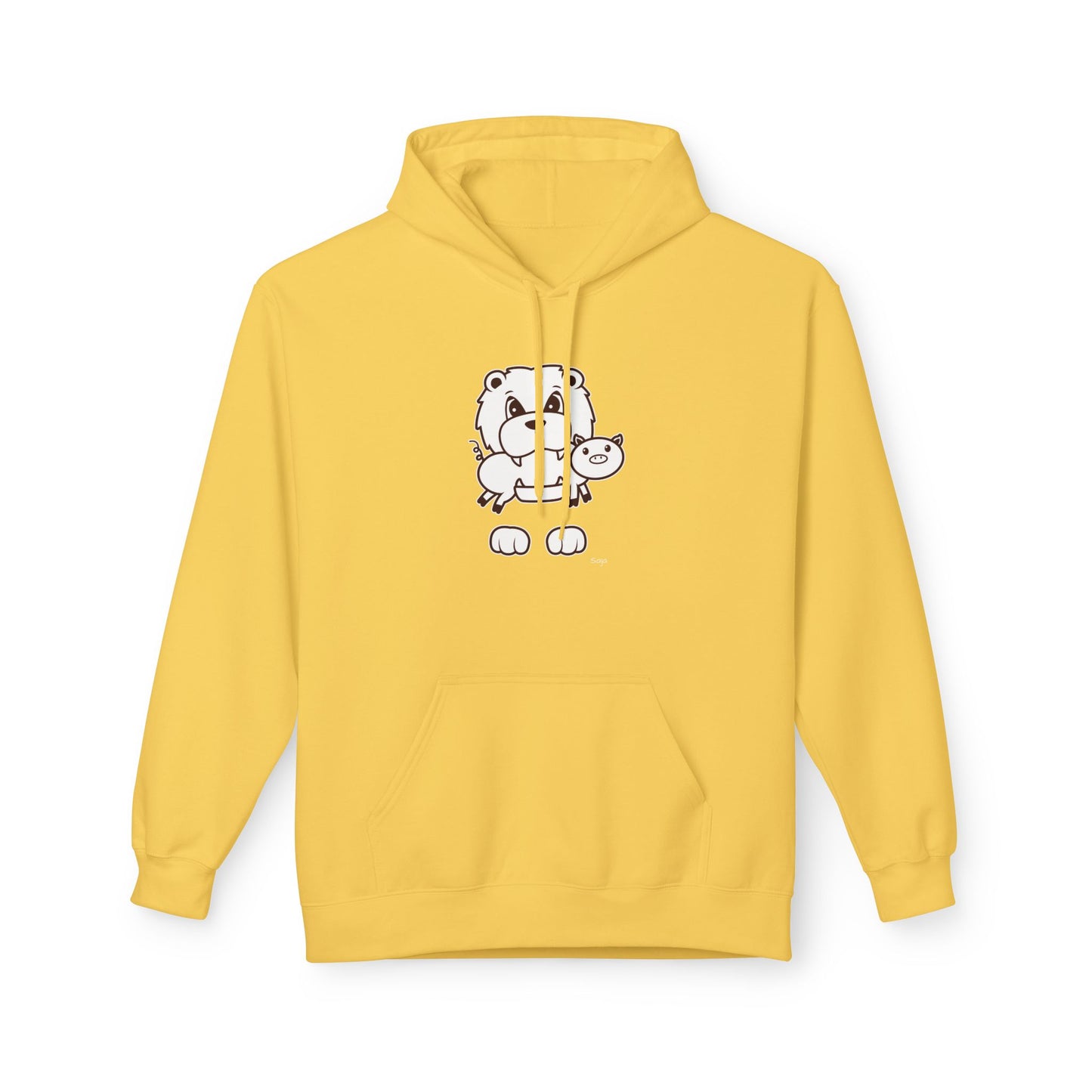 Saja & Joke Ball - B/W - Unisex Midweight Softstyle Fleece Hoodie [Front]