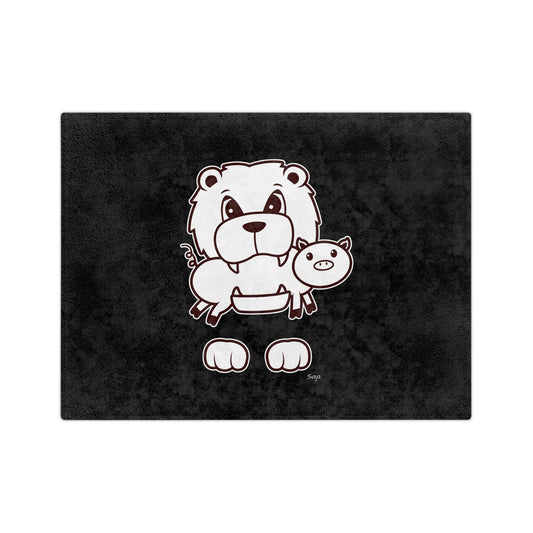 Saja & Joke Ball - B/W - Velveteen Microfiber Blanket