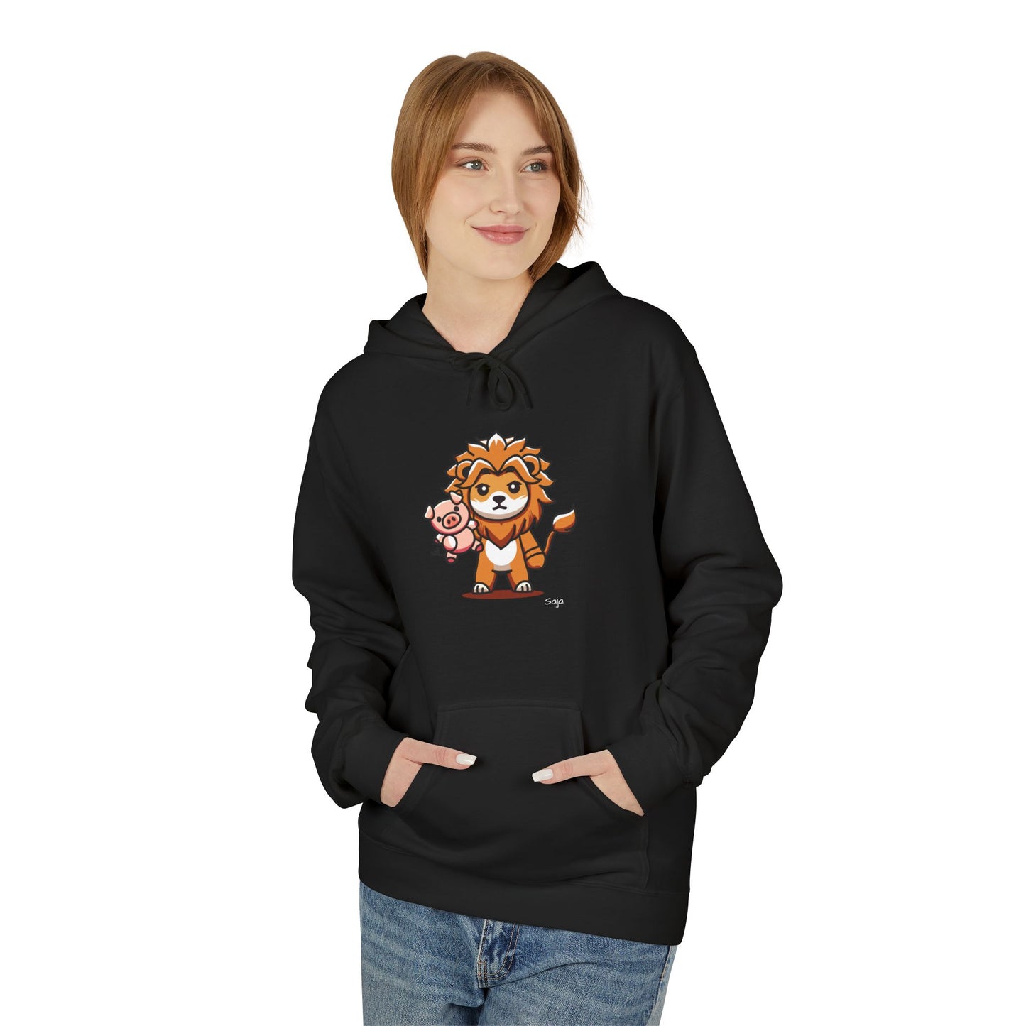 Saja & Joke Ball - Yeou Form - Unisex Midweight Softstyle Fleece Hoodie [Front]