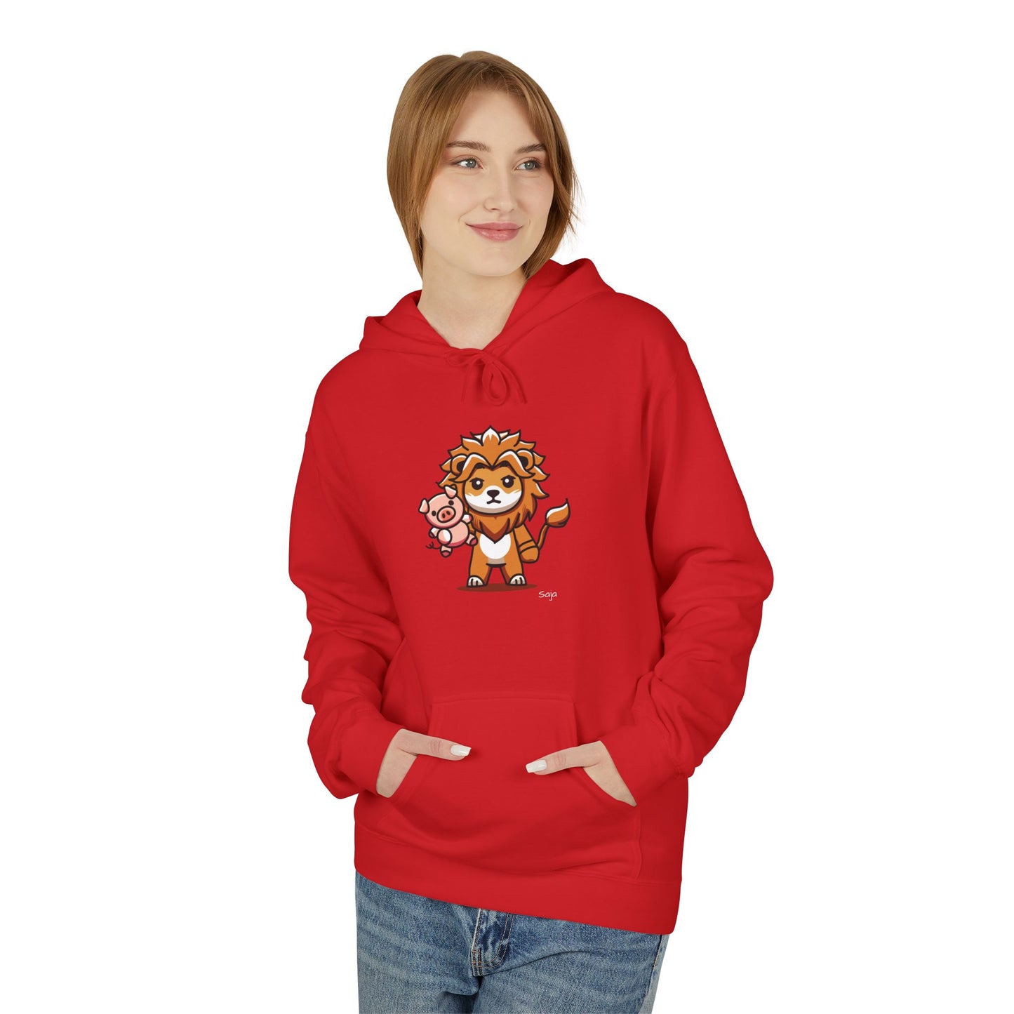 Saja & Joke Ball - Yeou Form - Unisex Midweight Softstyle Fleece Hoodie [Front]