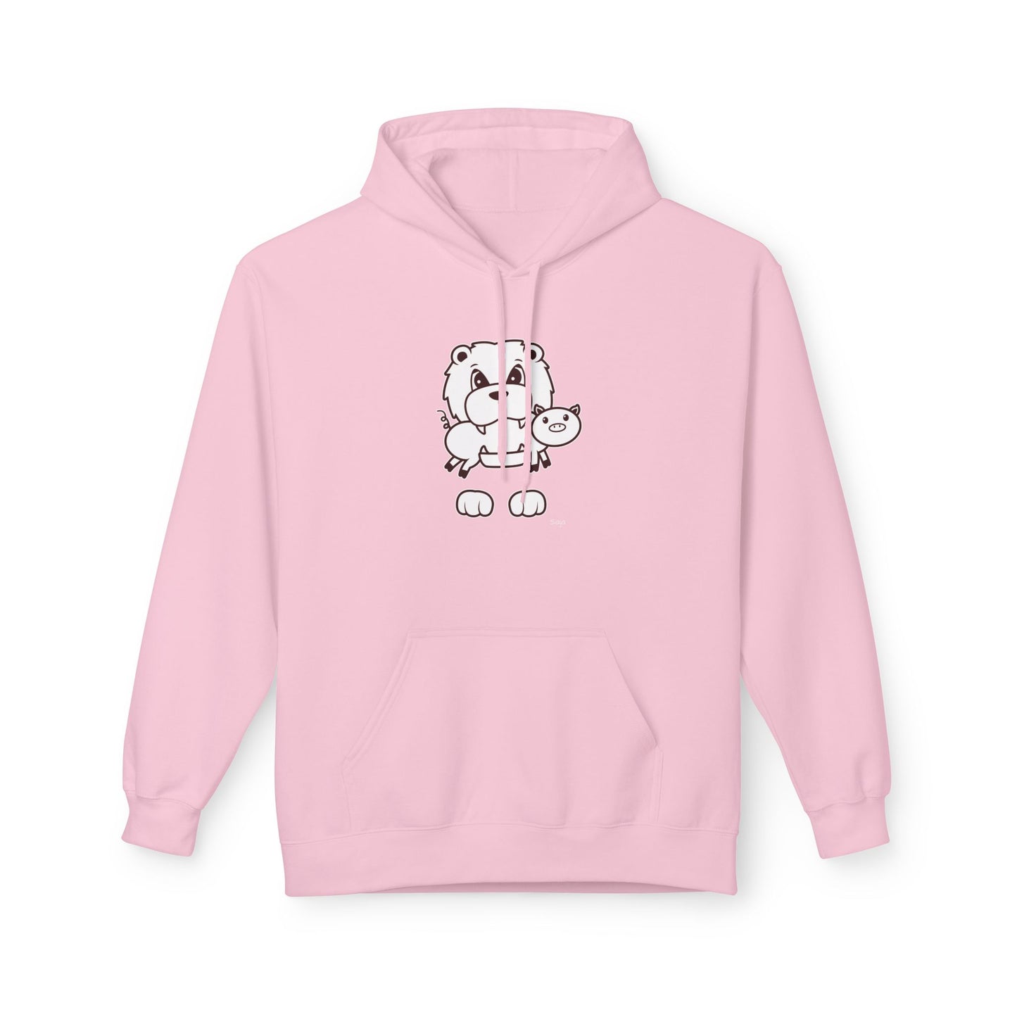 Saja & Joke Ball - B/W - Unisex Midweight Softstyle Fleece Hoodie [Front]