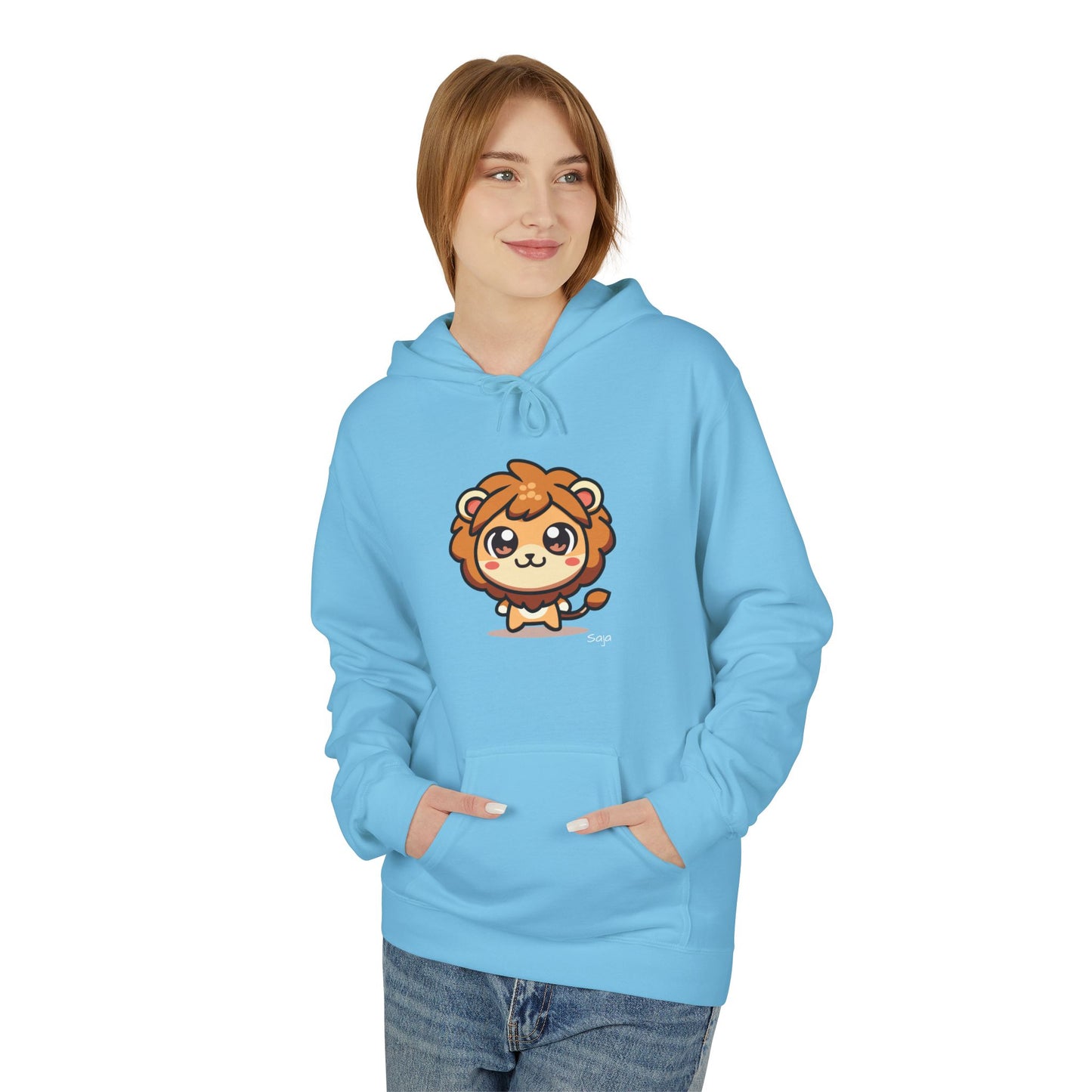 Saja - Chibi Form - Unisex Midweight Softstyle Fleece Hoodie [Front]