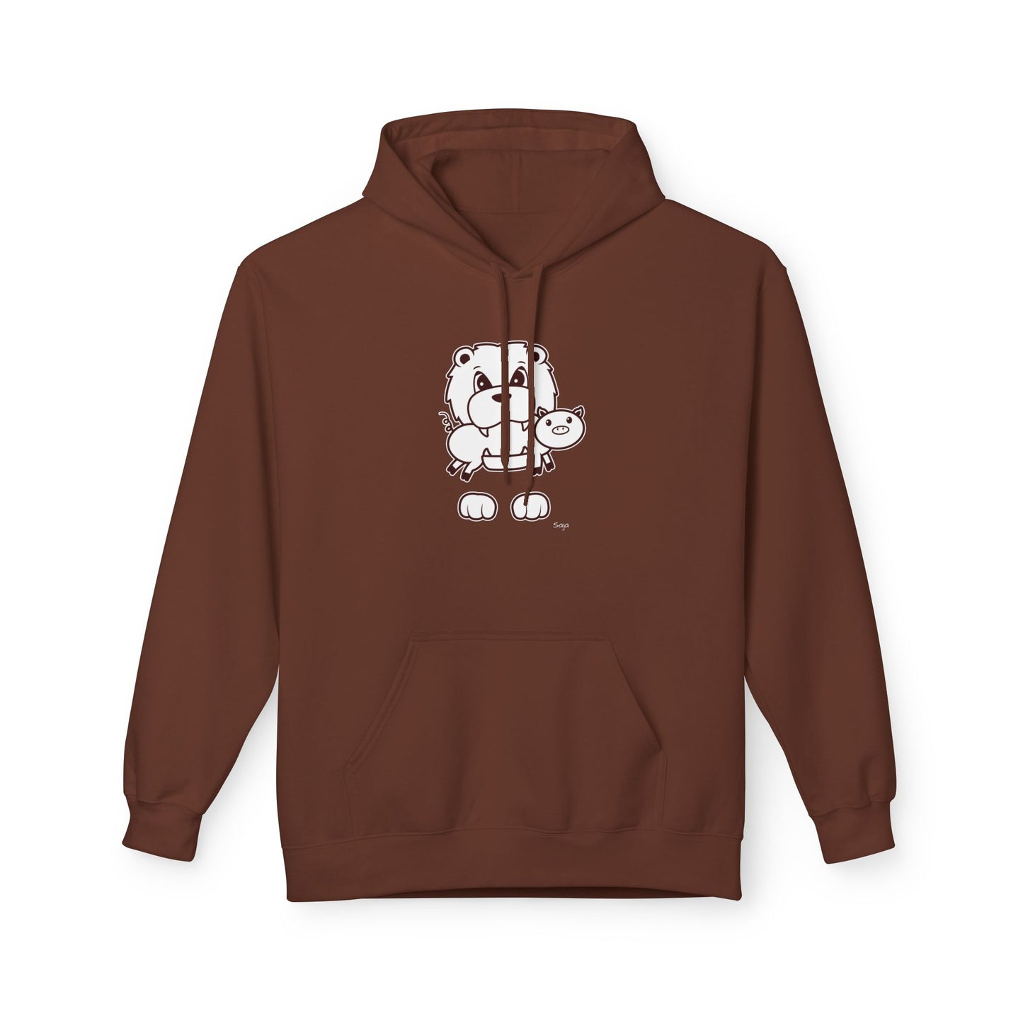 Saja & Joke Ball - B/W - Unisex Midweight Softstyle Fleece Hoodie [Front]