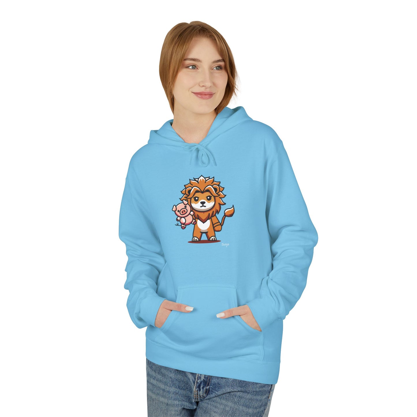 Saja & Joke Ball - Yeou Form - Unisex Midweight Softstyle Fleece Hoodie [Front]