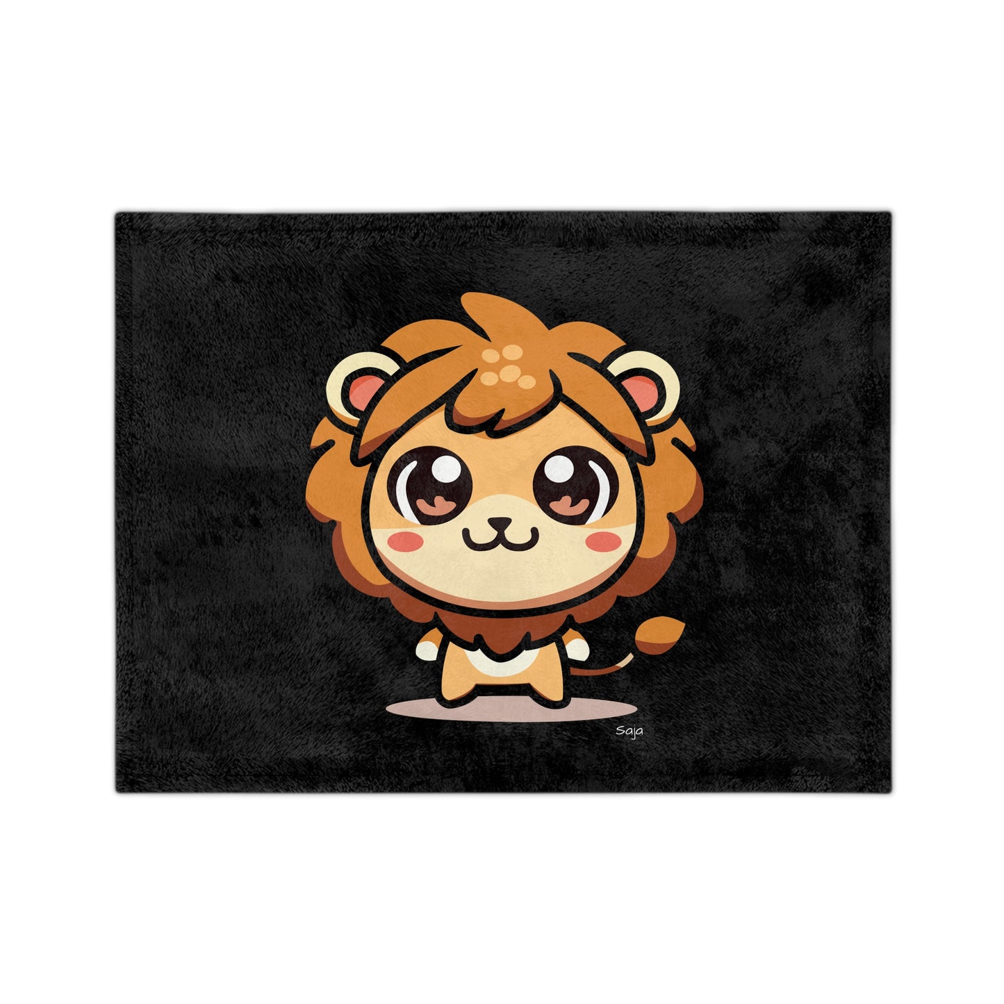 Saja - Chibi Form - Velveteen Microfiber Blanket